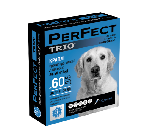 Ветсинтез. Краплі PerFect TRIO для собак більше 40 кг №3 3,6 мл