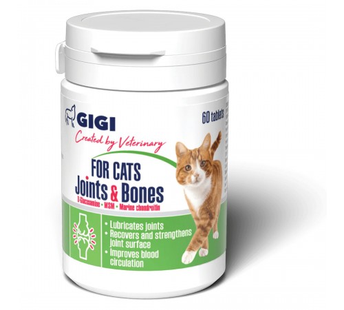 GiGi For Cats Strong Joints & Bones N60 tab / Фор Кетс Стронг Джойн & Бонс N60 (таб.)