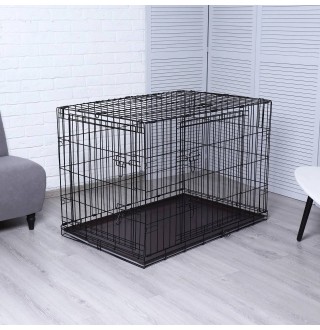 Клітка металева для собак JCB Двоє дверей 62*43*49