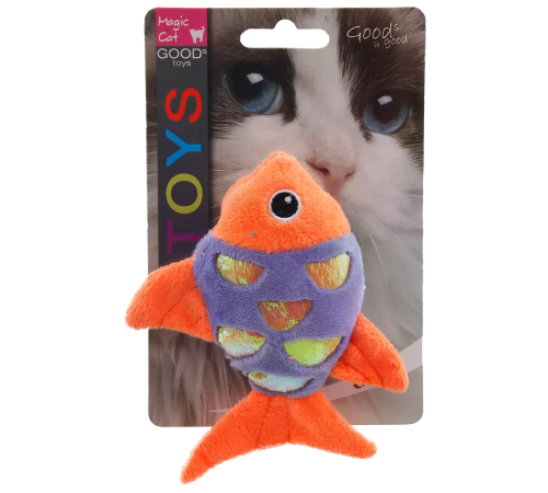Magic Cat Іграшка рибка плюшева з котячою м'ятою 10 см