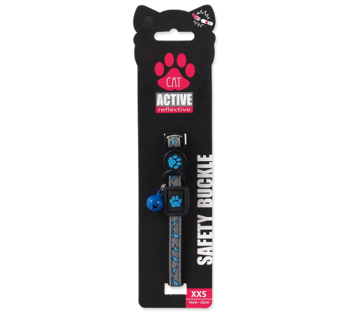 Active Cat Reflective XXS Нашийник синій 1х16-22см