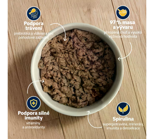 Ontario CAN Adult Beef Pate with Spirulina.Вологий корм для собак з яловичини зі смаком спіруліни, банка 400 г