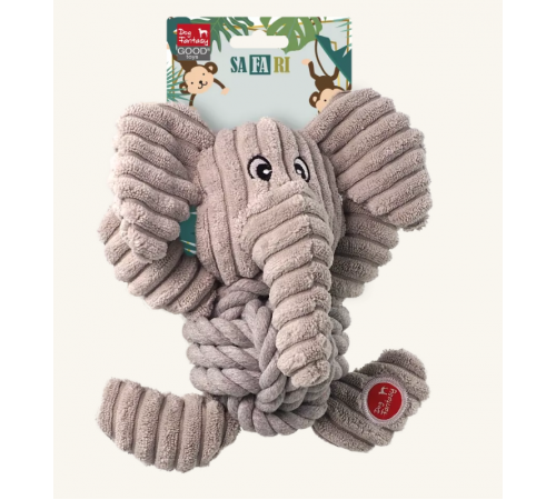 Dog Fantasy Safari Іграшка слон з вузлом 18cm