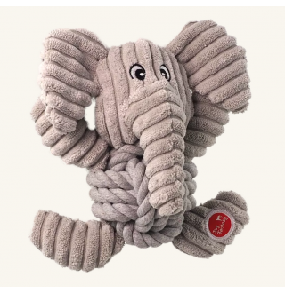 Dog Fantasy Safari Іграшка слон з вузлом 18cm