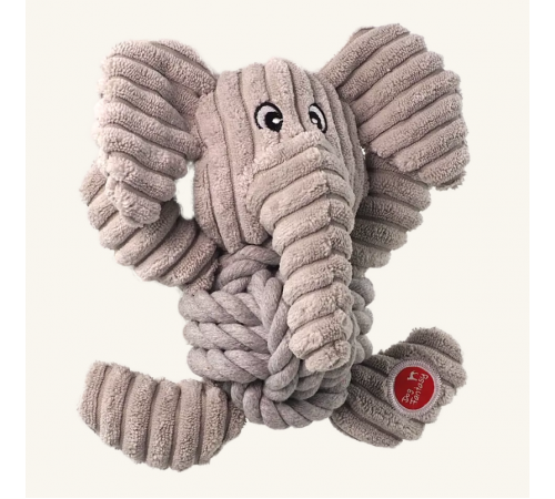 Dog Fantasy Safari Іграшка слон з вузлом 18cm