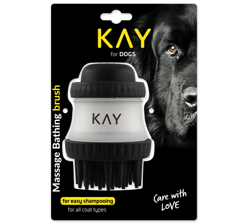 Kay Масажна щітка для тварин з дозатором рідкого мила