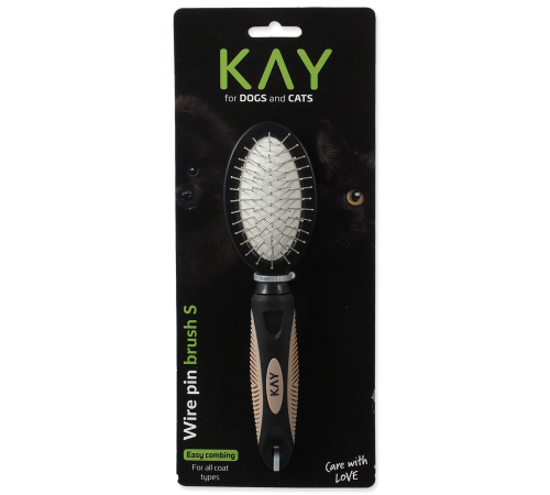 Kay Щітка з дротяною щетиною з пластиковою ручкою S