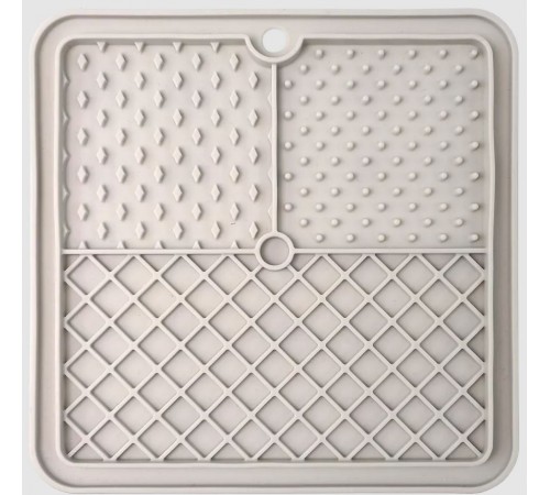 Epic Pet Lick&Snack Килимок для домашніх тварин квадратний сірий 20x20 см