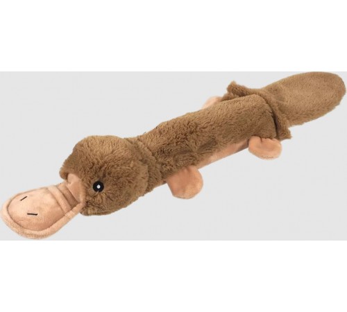 Dog Fantasy Іграшка-писклявий качкодзьоб з переробленої породи з ПЕТ-пляшкою та шелестячим хвостом 55 см 