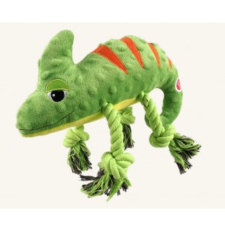 Dog Fantasy Іграшка для собаки хамелеон зі свистом зеленого кольору 28 см 