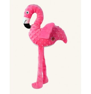 Dog Fantasy Іграшка з переробленої сировини "Писк фламінго" з шарудливими крилами для собак 49 см