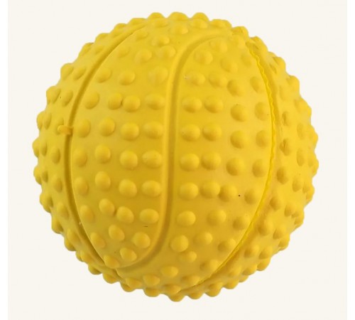 Dog Fantasy Баскетбольний м'яч з шипами, скрипучий мікс кольорів 5,5 см 