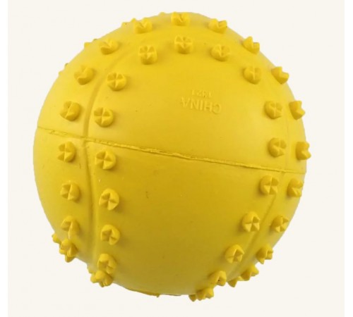 Dog Fantasy Тенісний м'яч з шипами, скрипучий, мікс кольорів, 6 см