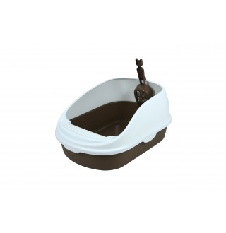 Jcb Туалет для котів напівзакритий з пазами 49*34*22,5 см  (в комплекті лопатка)