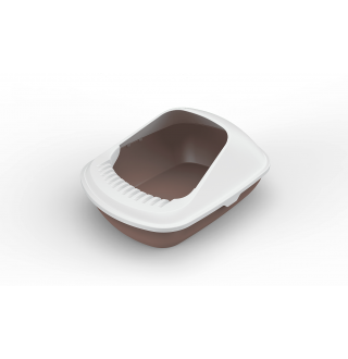 Jcb Напівзакритий котячий туалет в мінімалістичному стилі 56*42*26.5см  (в комплекті лопатка)