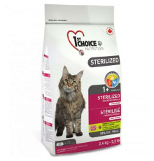 1st Choice Sterilized - сухий корм з куркою для стерилізованих дорослих котів, 2,4кг