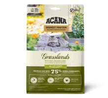 Acana Grasslands Cat - сухий корм із м'ясом качки, курки та яйцями для котів різного віку, 340г