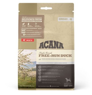 Acana Free-Run Duck - сухий корм з качкою для собак всіх порід на всіх стадіях життя з чутливим травленням, 340г