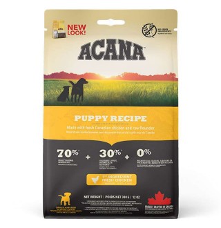 Acana Puppy Recipe - сухий корм з м'ясом курчати для цуценят середніх порід, 340г