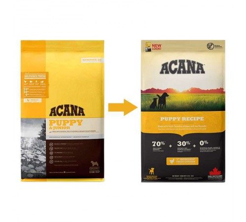 Acana Puppy Recipe - сухий корм з м'ясом курчати для цуценят середніх порід, 340г