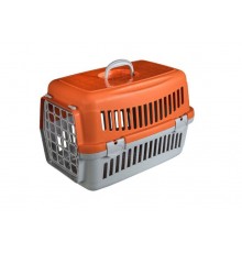 AnimAll CNR-102 Переноска для котів і собак, сіро-помаранчева, 48.5×32.5×32.5 см