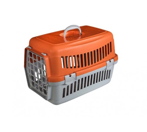 AnimAll CNR-102 Переноска для котів і собак, сіро-помаранчева, 48.5×32.5×32.5 см