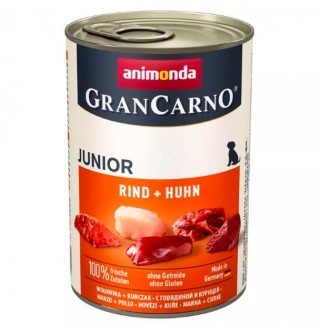 Animonda GranCarno Junior Dog Beef Chicken - консервований корм з яловичиною та куркою для цуценят, 400г