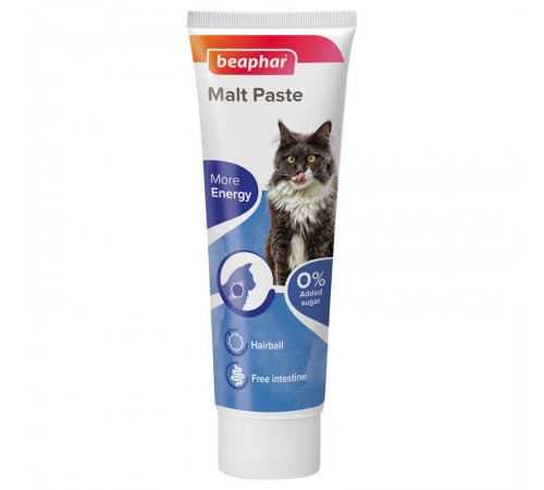 Beaphar Malt Paste - мальт пста для виведення шерсті зі шлунку котів та кошенят, 100 г
