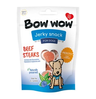 Bow Wow - ласощі для собак снеки з яловичини у вигляді стейків, 80г