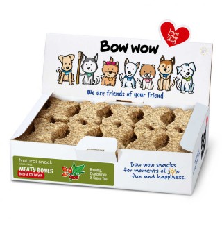 Bow Wow - ласощі для собак кісточки з яловичиною та колагеном, 30шт