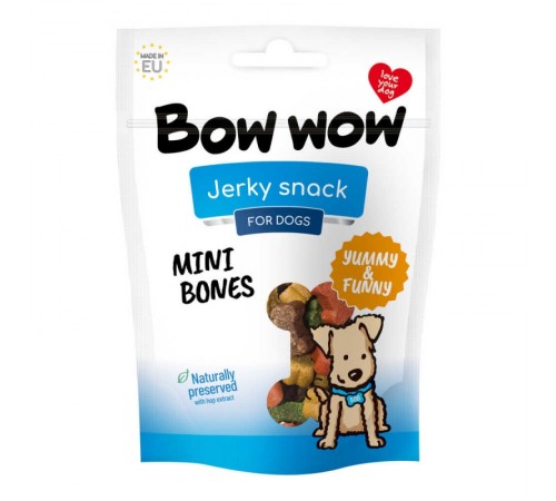 Bow Wow - ласощі для собак міні-кісткочки, 80г
