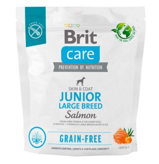Brit Care GF Junior Large Breed Salmon and Potato - сухий беззерновий корм з лососем для молодих собак великих порід 1 кг 