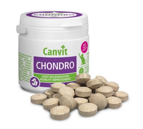 Canvit Chondro - вітамінний комплекс для котів з проблемами суглобів, 100г