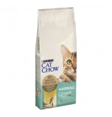 Purina Cat Chow Hairball Control - сухий корм з куркою для котів з контролем утворення грудок шерсті в шлунково-кишковому тракті, 15кг