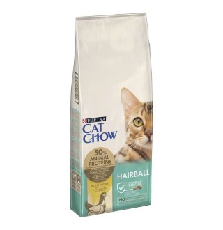 Purina Cat Chow Hairball Control - сухий корм з куркою для котів з контролем утворення грудок шерсті в шлунково-кишковому тракті, 15кг