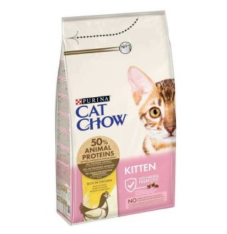 Purina Cat Chow Kitten - cухий повнораціонний корм з куркою для кошенят, 1,5кг