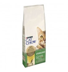 Purina Cat Chow Sterilised - сухий корм з куркою для кастрованих котів і стерилізованих кішок, 15кг