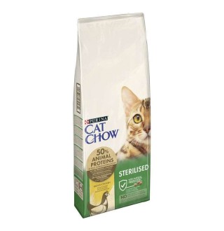 Purina Cat Chow Sterilised - сухий корм з куркою для кастрованих котів і стерилізованих кішок, 15кг