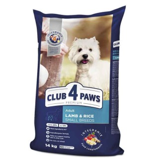 Club 4 Paws Premium Adult Small Breed Lamb - сухий корм з ягням для дорослих собак малих порід, 14кг