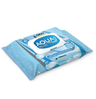 Croci Pet Wipes Aqua+ Sensitive - гігієнічні вологі серветки для тварин, 40шт