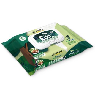 Croci Pet Wipes Eco Almond Shea Butter - гігієнічні вологі серветки мигдаль та олія ши для тварин, 30шт