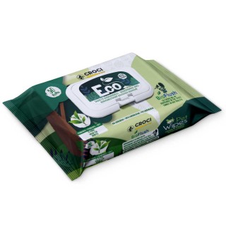 Croci Pet Wipes Eco Green Tea and Chlorhexidine - гігієнічні вологі серветки з зелений чай і хлоргексидин, 30шт