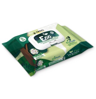 Croci Pet Wipes Eco Talc Flowers - гігієнічні вологі серветки з тальком і квітами для тварин, 30шт