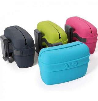 Dexas Pooch Pouch - контейнер для ласощів з кліпсою на пояс для собак, 11,7x7,8x8,9см