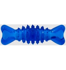 Dog Fantasy Rubber toy bone, blue - іграшка для собак циліндр  гумова синя 12см