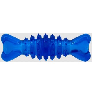 Dog Fantasy Rubber toy bone, blue - іграшка для собак циліндр  гумова синя 12см