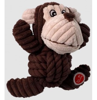 Dog Fantasy Safari Monkey with whistle knot - іграшка для собак Мавпочка з вузлом, 18см
