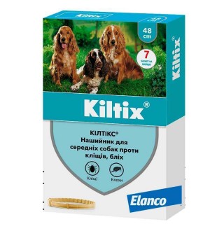 Kiltix by Elanco-Bayer - протипаразитарний нашийник для собак від бліх та кліщів, 48см