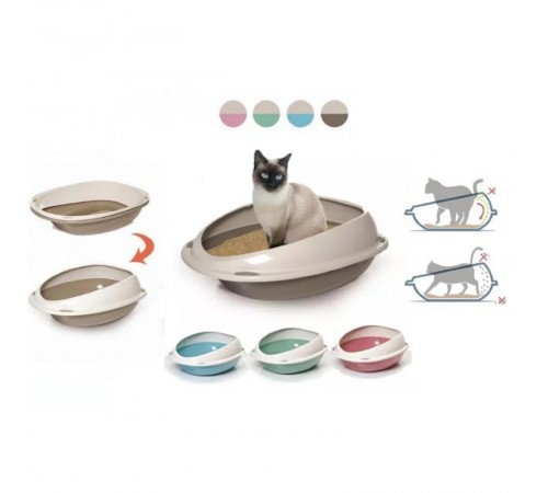 Georplast Shuttle - туалет відкритий для котів з рамкою 57x40x19см