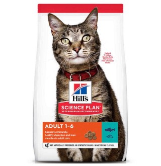 Hill's Science Plan Adult with Tuna - сухий корм з тунцем для дорослих котів, 300г